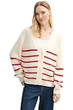 TOM TAILOR Cardigan gebreide jas voor dames, , XL