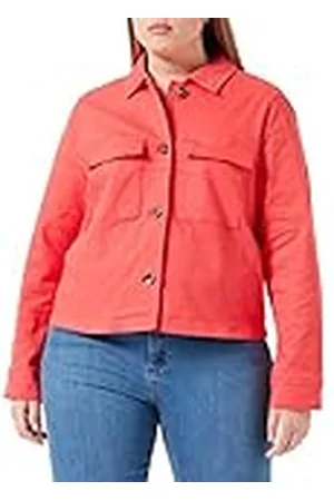 Samoon Jeansjas voor dames, van organisch katoen, lange mouwen, manchet, jeansjacks, jas + weefsel, effen, grote maten, , 42