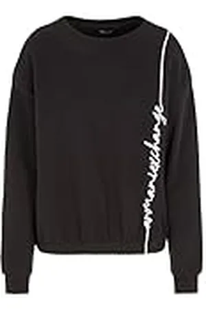 Armani Exchange Signature Logo French Terry Pullover Sweatshirt voor dames, , S