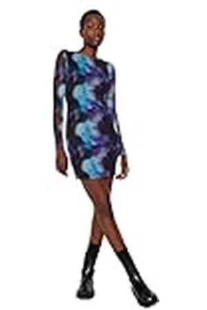 Trendyol Abstracte mini-jurk met lange mouwen voor overdag en 