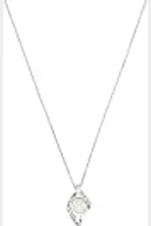 Amor Collier Met Hanger 925 Sterling Zilveren Dames Collier, Met Cubic Zirkonia Synth., Met Zoetwater Gekweekte Parel, 42+3 cm, , Wordt Geleverd In Sieraden Geschenkverpakking, 9178230