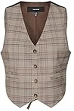 VERO MODA Dames Vmellie Sl Check Vest Pak, , 40
