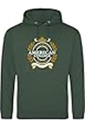 American College Sweatshirt Sweatshirt Print Warme Kleding Unisex Kinderen Jongens en Meisjes Casual Model ACSCW5 Donkergroen 8 Jaar, , 8 ans