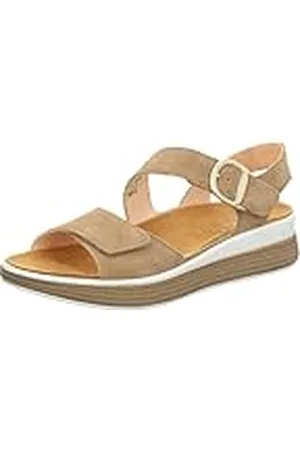 Think! Dames Meggie_3-000251 duurzaam uitneembaar voetbed Slingback Sandal, 4010 beige, 40 EU, , 40 EU