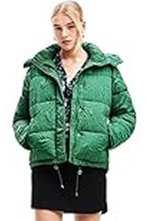 Desigual Dames Calgary Woman Woven Padded Short Overcoat, , XL