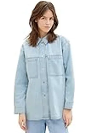 TOM TAILOR Dames 1041155 jeansjack, 10118-Used Light Stone Blue Denim, M, , M