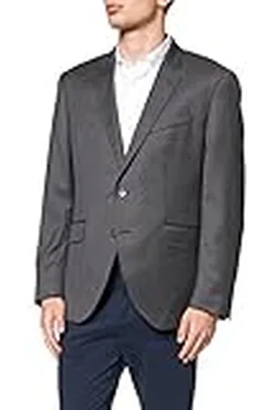 Hackett Heren PLAIN WOOL TWILL JKT Jacket, 925MIDDLE Grijs, 38