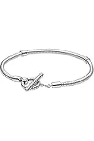 PANDORA Icons T-bar-armband met slangenketting van sterlingzilver, 16