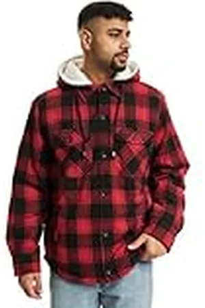Brandit Lumberjacket Hooded, klassieke houthakkersjas met capuchon, maat S tot 5XL