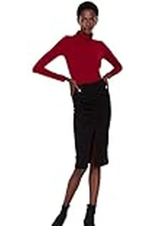 Trendyol Dames Dames Midi Potlood Bodycon Knit Rok, , S, , S