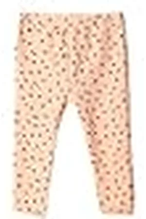Koton Babygirl leggings met bloemenprint, knoopdetail, elastische tailleband, , 12-18 Maanden