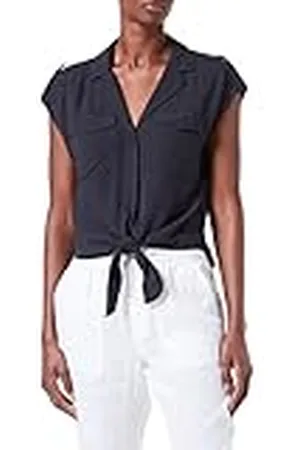QS by s.Oliver Damesblouse zonder mouwen, marineblauw, 42