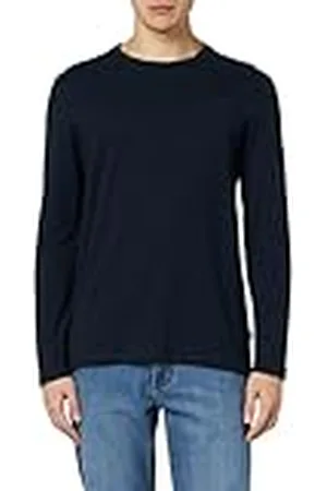 QS by s.Oliver Herenshirt met lange mouwen met vlamgarenstructuur, , XL
