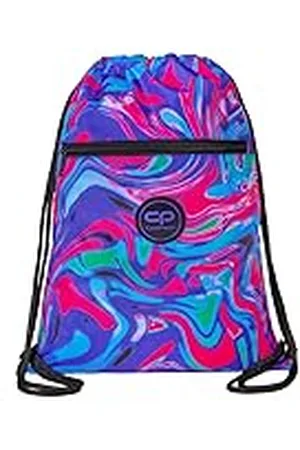 Coolpack Green Marble Sporttas met trekkoord, uniseks, kinderen, eenheidsmaat, Meerkleurig, Eén maat