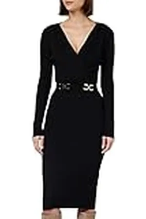Morgan Nauwsluitende trui-jurk met gespen, , M
