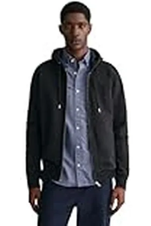 GANT Heren Reg Tonal Shield Full Zip Hoodie Hoodie, , XXL