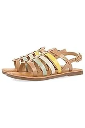 Gioseppo Baskin Witte sandalen met strepen in pastelkleuren voor meisjes, , 34 EU