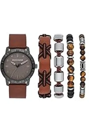 Skechers Horloge voor heren, Quartz uurwerk met siliconen, polyurethaan, lederen of roestvrij stalen band, ,44MM
