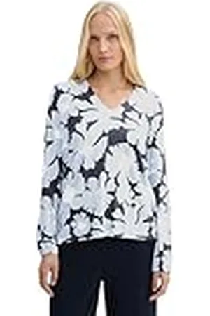 TOM TAILOR T-shirt met lange mouwen voor dames, , XXL