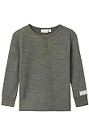 NAME IT Jongens Nmmwyla Wool/Vis Ls Top Poloshirt, , 110 cm