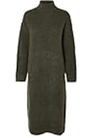 SELECTED Gebreide maxi-jurk voor dames, , M
