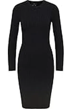 Faina Gebreide damesjurk Nally, zwart, M/L, , M/L