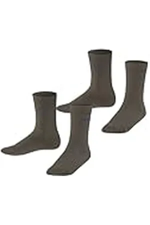 ESPRIT Uniseks-kind Sokken Foot Logo 2-Pack K SO Katoen Eenkleurig Multipack 2 Paar, , 31-34
