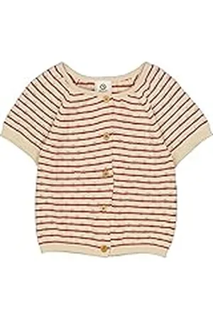 Müsli By Green Cotton gebreide streep s/s cardigan, , 104 cm