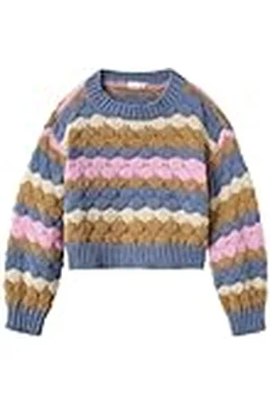 NAME IT Meisjes Nkfnunna Ls Short Knit Gebreide Trui, , 116