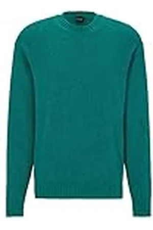 HUGO BOSS Korduroy pullover voor heren, van geribbeld katoen met ronde hals, , L
