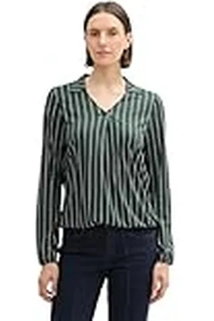 TOM TAILOR T-shirt met lange mouwen voor dames, , XL