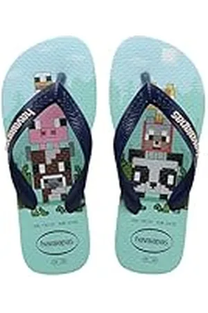Havaianas Kinderen Minecarft, Flip Flop Jongens, Lavendel Blauw, 2 UK