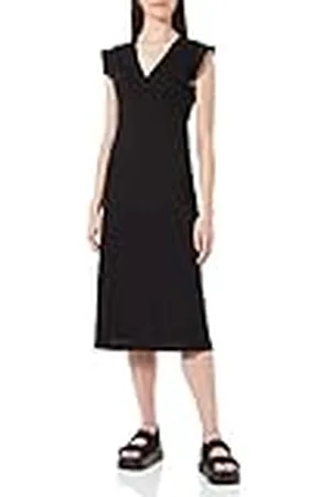 ONLY Onlmay Life S/L Wrap Midi Dress JRS midi-jurk voor dames, , XXS