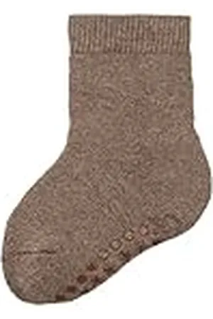 Sterntaler Uniseks ABS-sokken, effen wol, bruin, 36