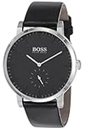 HUGO BOSS Analoog Kwartshorloge Voor Heren Met Leren Armband