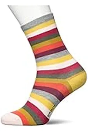 ESPRIT Sokken Multi Stripe 2-pack biologisch katoen kinderen grijs blauw vele andere kleuren versterkte kindersokken met patroon ademend kleurrijk gestreept in multipack 2 paar, grijs (light grey
