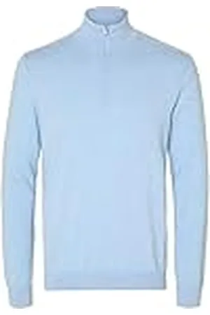 SELECTED SELETED HOMME Heren Slhberg Half Zip Cardigan Noos gebreide trui, , S