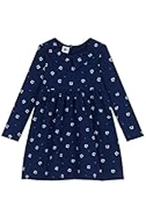 Petit Bateau Jurk met lange mouwen voor meisjes en meisjes, , 8 Jaar