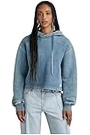 G-Star RAW Overdyed Loose Hooded Sweater, , XS