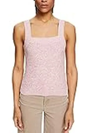 ESPRIT Dames 052EE1I305 trui, 113/UFF White 4, S