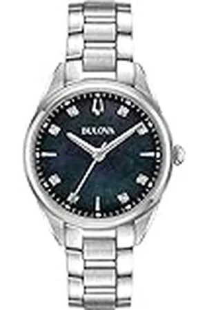 BULOVA Dames analoog klassiek quartz horloge met roestvrij stalen band 96P198