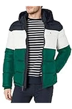 Tommy Hilfiger Klassieke donsjack met capuchon voor heren (standaard en groot en lang) alternatieve buitenkledingjas, , M