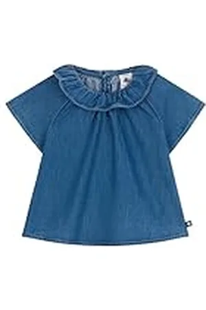 Petit Bateau Blouse met korte mouwen voor meisjes, , 12 Maanden
