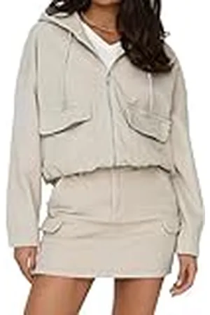 ONLY NUR Cordjacke Modische Kapuzejacke aus Cord mit Taschen, Colour: , Size:S