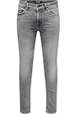 Only & Sons ONSWARP Skinny Jeans voor mannen, lage taille, skinny fit jeans, , 28W / 30L