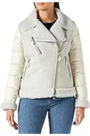 Blauer Leren capo schouder-gevoerde jas, 112 zeemeermin, XL voor dames