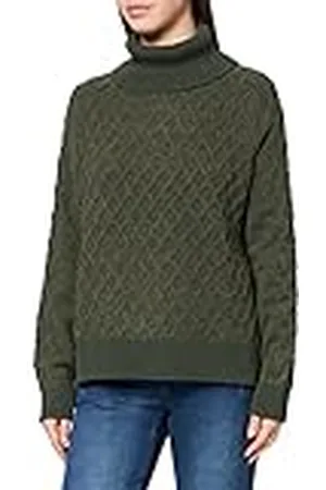 G-Star RAW Dames Cable Turtle Neck Loose Pullover Sweater, , S