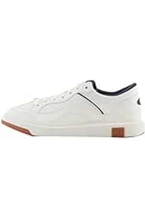 Armani Exchange Venice, Debossed Logo, Chunky Sneakers, Off White+ Navy, 43 EU, , 43 EU