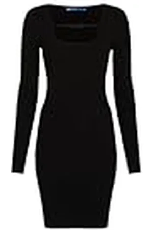 Karl Lagerfeld Klj Lslv Knitted Logo Jurk Jurk Dames, BLACK,XL