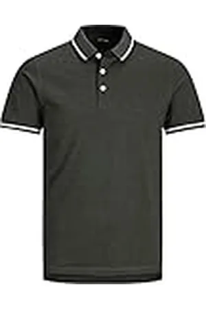 JACK & JONES JEPAULOS Poloshirt voor heren, effen, zomerhemd, korte mouwen, piqué, katoen, grote maat, , 3XL Grote maten